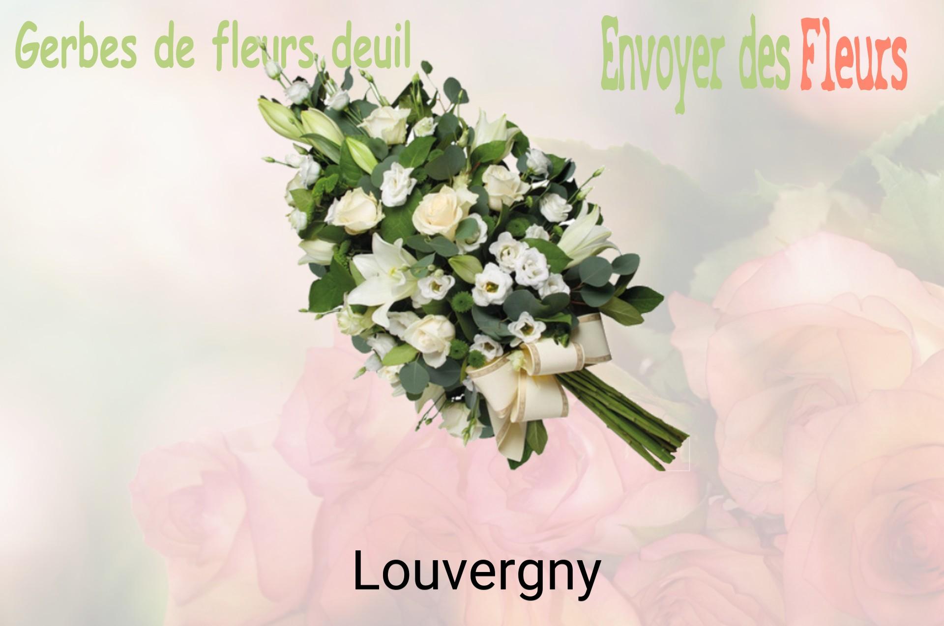 Gerbe de fleurs de deuil livrée à Louvergny